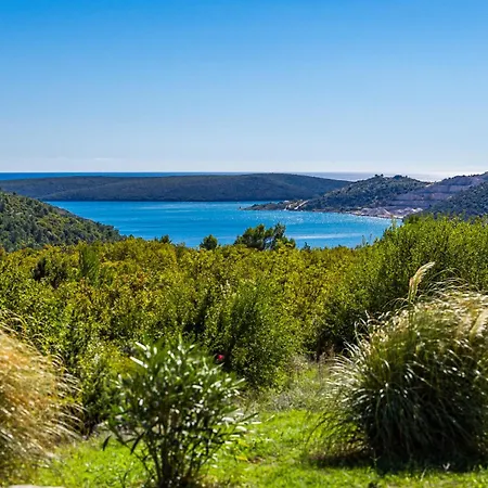 Vlacich For 8 People Near Labin - Rabac With Heated Pool, Sea View & Kids Playground - Only 2 Km From The *