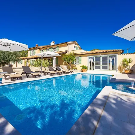 Villa Vlacich For 8 People Near Labin - Rabac With Heated Pool, Sea View & Kids Playground - Only 2 Km From The